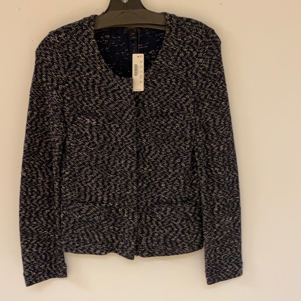 J.CREW navy blazer/jacket with zipper NWT